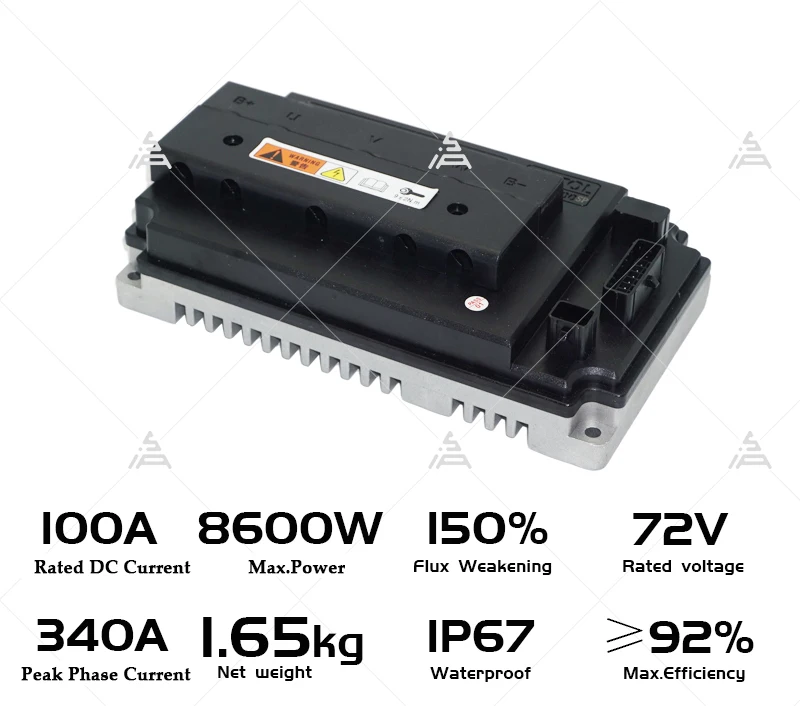 QSMOTOR 205 3000W V3 72V 80KPH - огляд і ціна Electric Motorcycle Conversion Kit 72V