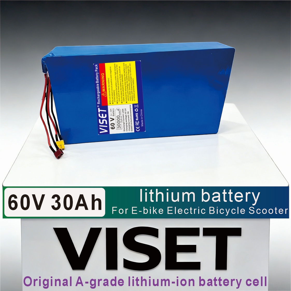 VISET 60V 30AH Bicycle 18650 M - огляд і ціна 60V 30Ah Electric Scooter Battery